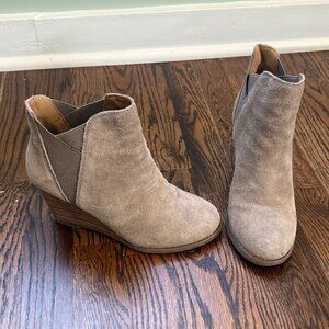 Lucky Brand Women's Wedge Bootie Ankle Boot